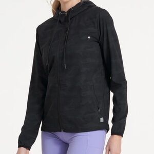 Vuori Black Camouflage Hooded Jacket